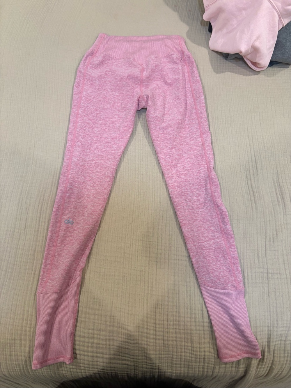 Alo Yoga Airbrush High Waist Flare Legging pink Women's Size small